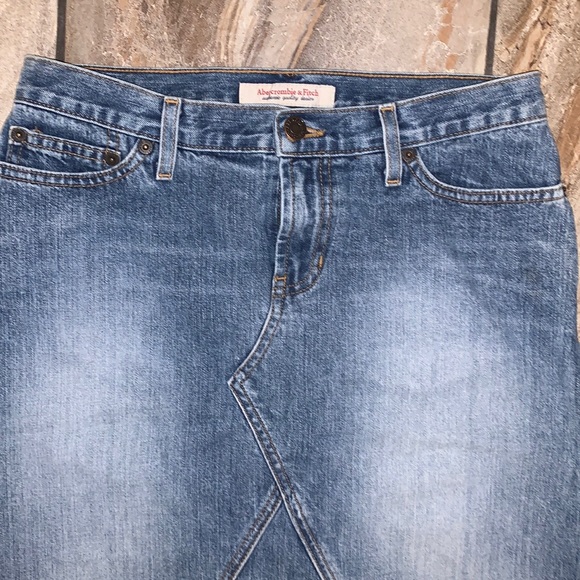Abercrombie & Fitch Distressed Denim Skirt - Picture 2 of 13